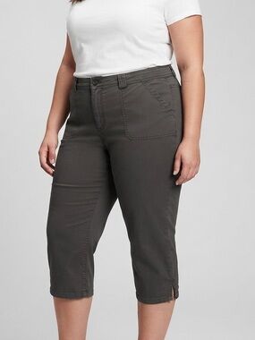 😍CLEARANCE - ENCORE  Dark Gray Washed Out Capri size 18
